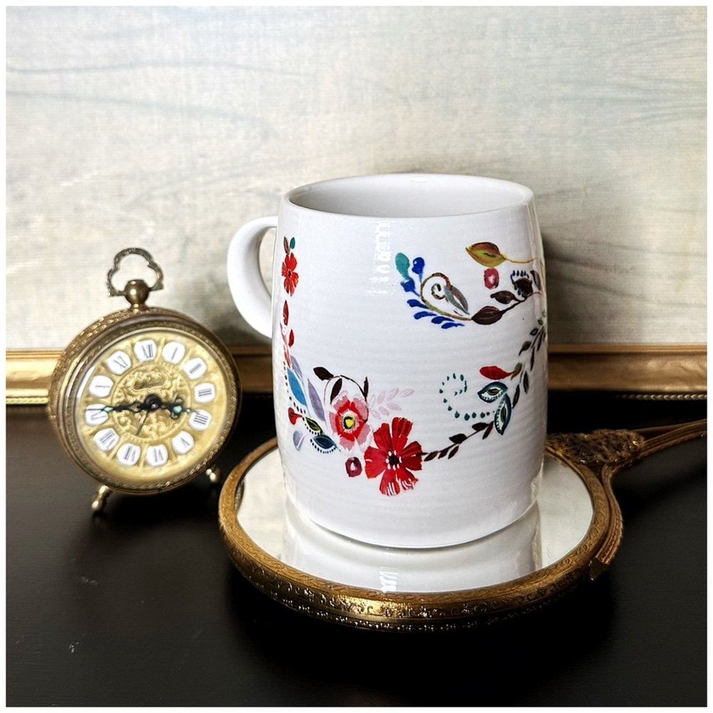 Anthro “Petal Palette Monogram Mug” - Picture 3 of 11